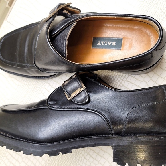 Very Rare New Never Used Hand Made Italian Black Leather Dress Monk Strap - Picture 10 of 14